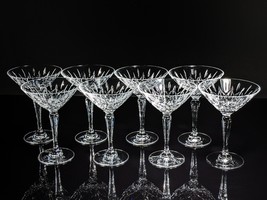 Faberge Crystal D' Arcy  Martini Glasses set of 8 - $1,695.00