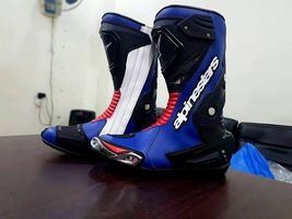 Alpinestar Motorcycle Motorbike Racing Leather Boots Biker Shoes - $195.00