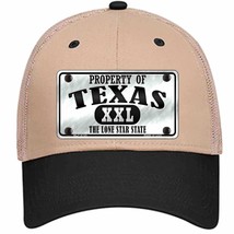 Property Of Texas Novelty Khaki Mesh License Plate Hat - £22.90 GBP