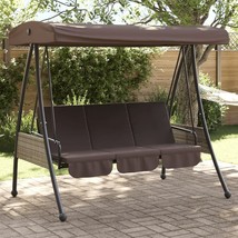  Garden Swing Bench Coffee Brown - $7,444.06 MXN
