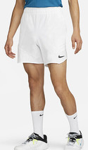 Nike Court Dri-Fit Advantage Men&#39;s Tennis Shorts Asian Fit White NWT DD8... - $70.11