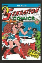 Sensation Comics #38 1945 4x5&quot; Cover Postcard 2010 DC Comics Wonder Woma... - £7.78 GBP