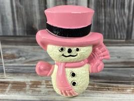 70s VTG (B29) Avon Fragrance Glace Pin Pal - Wee Willy Winter Snowman -Christmas - $14.50