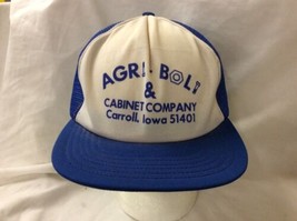 trucker hat baseball cap AGRI BOLL CABINET COMPANY retro vintage cool rare rave - £31.41 GBP