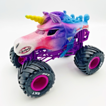 Monster Jam Sparkle Smash Unicorn 1:24 Scale Monster Truck Rare HTF Spin... - $429.66 MXN