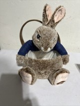 Peter Rabbit Dan Dee Easter Basket Bunny Soft Plush Tote Decor  - $17.81