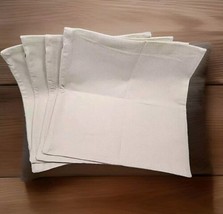 4 Linen Woven Throw Pillow Slip Covers Hidden Zipper Natural 18 x 18 Approx. New - $15.83