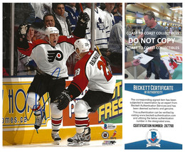 Jeremy Roenick signed Philadelphia Flyers Hockey 8x10 photo Beckett COA ... - £87.06 GBP