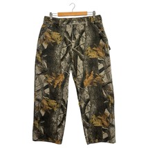 Carhartt Carpenter Pants Mens 36X30 Brown Dungarees Camo Realtree Hardwo... - $153.44