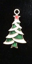 Christmas Tree Enamel Bangle Pendant charm - Necklace Pendant Charm C23 Style FC - £11.20 GBP