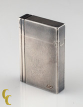 S.T. Dupont Vertical Lignes Briquet Gatsby Lighter Silver Tone - £591.30 GBP