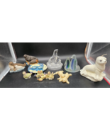 Lot of  6 Seal Figurines Candle Resin Glass Stone &amp; 1 Penguin - $56.10
