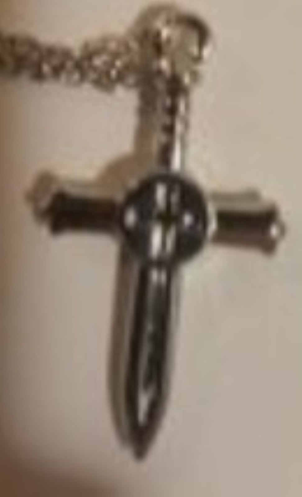 Christian Sword Cross Warrior Necklace