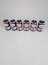 SIX Vintage 70s 80s Panasonic Hi Top &quot;C&quot; Batteries blue silver red - $19.79