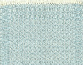 Artisan Handwoven Mini Rug/Table Mat 8&quot;x10&quot; Sky Blue #14, Cotton - £65.52 GBP