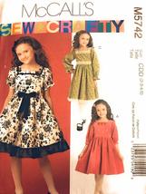McCall&#39;s Patterns M5742 Children&#39;s/Girls&#39; Dresses, Size CDD (2-3-4-5) - $4.83