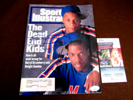 DARRYL STRAWBERRY DWIGHT GOODEN 1986 WSC METS SIGNED AUTO 1995 SI MAGAZI... - £155.74 GBP