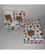 NWT Deborah Connolly 10 Piece Velour Cotton Bath Towel Set White Gummy B... - €112,43 EUR