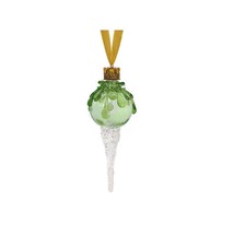 Green Snowball Icicle Ornament Keepsake Urn - $39.95