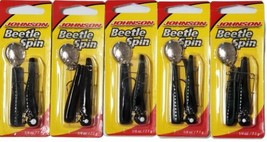Johnson BSVP1/4BYS Beetle Spin 1/4 oz. Fishing Spinnerbait Lure Lot of 5 New - £19.70 GBP