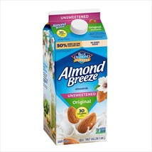 Almond Breeze Almond Milk, Original Unsweetened (8 Pack) - $78.99