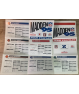 Madden 95 SNES Team Profile Inserts, Super Nintendo, AFC, NFC Rosters NFL - $5.93
