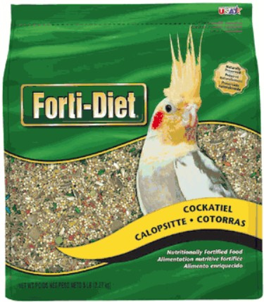 Kaytee Forti Diet Cockatiel Food Nutritionally Fortified Bird Food 5 lb Kaytee F - $34.83