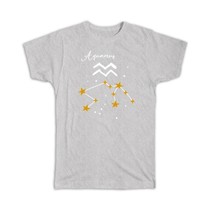 Aquarius Constellation : Gift T-Shirt Zodiac Sign Horoscope Astrology Birthday S - £19.97 GBP