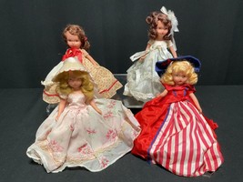4 Nancy Ann Storybook 5.5” Dolls Red White & Blue - $19.80