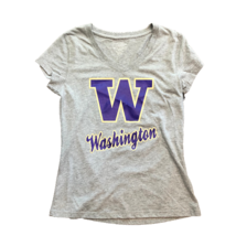 NWT New Washington Huskies Colosseum Logo V-Neck Women&#39;s XL Shirt - £14.20 GBP