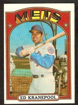 New York Mets Ed Kranepool 1972 Topps # 181 Vg - £0.68 GBP
