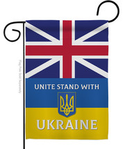 Uk Stand With Ukraine Garden Flag Cause 13 X18.5 Double-Sided House Banner - £16.21 GBP