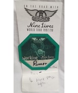 AEROSMITH - VINTAGE ORIGINAL 97 - 98 CLOTH TOUR CONCERT BACKSTAGE PASS - $281.18 MXN