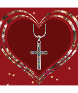 Colorful Cross Necklace - $296.09 MXN+