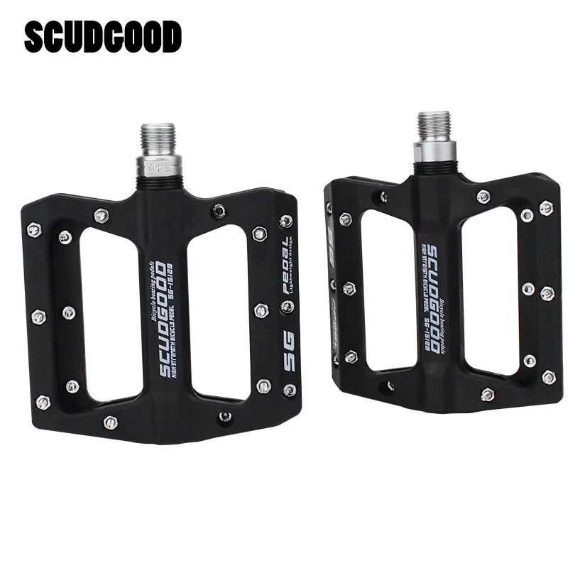 SCUOOD Bicycle Pedals Nylon  Ultra-light Mountain Bike Pedal 4 Colors Big Foot R - £99.66 GBP