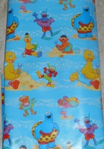  Sesame Street Friends at the Beach Gift Wrapping Paper 12.5 Sq Ft Roll - $7.00