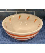 Terramoto Ceramic Easter Spring Carrot Mixing Fruit Salad Candy Treat Bo... - $59.95