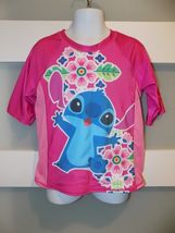 Disney Store Stitch Swim Shirt Rash Guard UPF 50+ Size 5 Girl's READ BELOW - $16.20