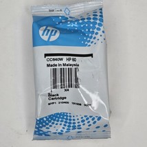 Sealed New Genuine HP 60 Black Original Ink Cartridge Foil Pack - $14.50