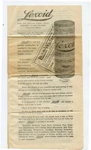 Lexoid Kidney Remedy &amp; Golden Laxative Wafer Advertising Packet 1909  - £22.09 GBP