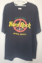 Vintage Hard Rock Cafe T Shirt Myrtle Beach All Is One Mens Size XL Navy... - £12.68 GBP