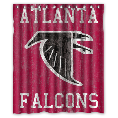 Rare!!! Atlanta Falcons Custom Waterproof Polyester Shower Curtain 4 Size Item image 3