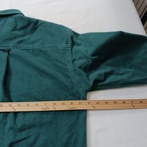 Eddie Bauer Women's Green Cotton Long Sleeve Heavyweight Shirt Size Small  image 5