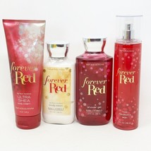 Lot 4 - Bath &amp; Body Works Forever Red Gift Set Mist Cream Lotion Shower Gel New - £46.68 GBP
