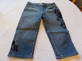 Blanc White House Black Market Jeans Ladies Women&#39;s pants Denim Size 2 Bermuda - £16.39 GBP