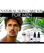 Natural Skin Care Kit For Men, Oily Skin, Enlarged Pores, and Acne Basic... - £90.89 GBP