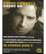 Soundgarden Chris Cornell 2007 Carry On solo album ad 8 x 11 advertiseme... - $4.50
