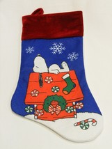 Officially Licensed P EAN Uts Snoopy On Dog House In The Snow Christmas Stocking - £7.89 GBP