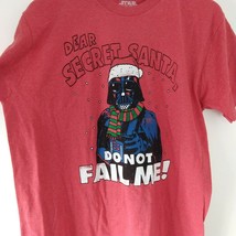 Star Wars Darth Vader Christmas T-shirt Santa Large Red - £14.28 GBP