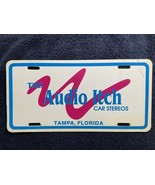 VINTAGE THE AUDIO ITCH CAR STEREOS LICENSE PLATE SIGN - TAMPA FL 1980s - $24.73